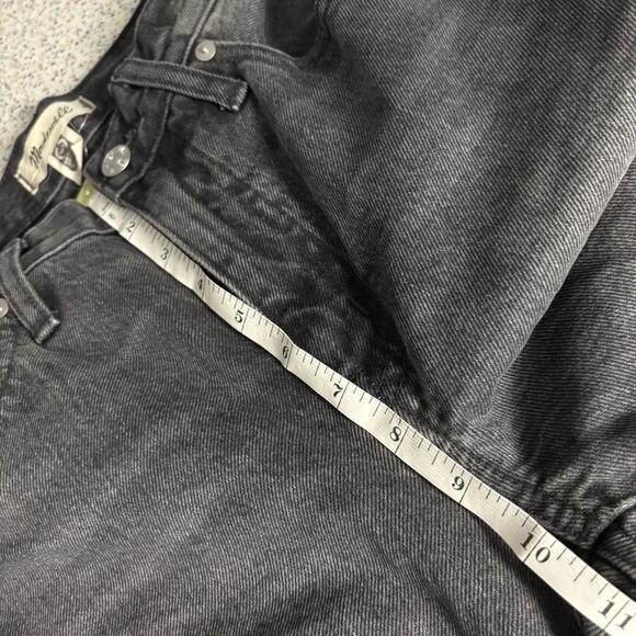 MADEWELL The Slougchy Boyjean Black Denim Jeans Pants Dark 26 - Picture 11 of 12